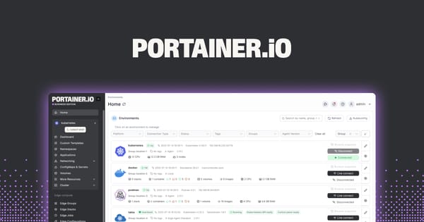 Portainer.io Logo and Interface